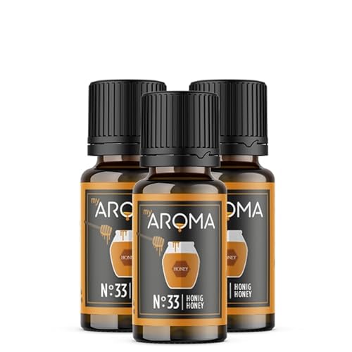 myAROMA flavour drops – Hoing 3x10ml, flavour drops zuckerfrei, kalorienfrei & vegan, natürliches Lebensmittelaroma ohne künstliche Farbstoffe für Backen, Essen und Trinken, Nr. 33 von my AROMA