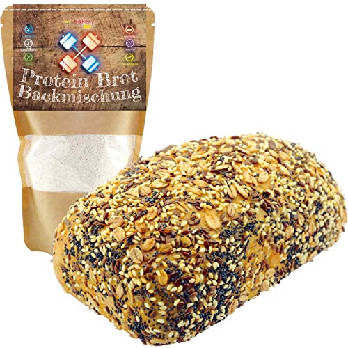 Backmischung Protein Brot 350 g (18,54 €/kg) - veganes Dinkel Eiweiß Brot von my-bakery