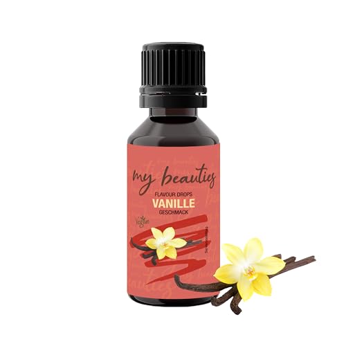 my beauties - Flavour Drops 30 ml - Vanille - Aroma Tropfen für Lebensmittel - zuckerfrei und kalorienarm von my beauties
