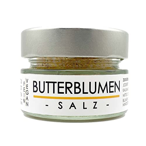 my herbs Butterblumen Salz - feines Alpensalz mit Butterblumen 70 Gramm im Glas von my herbs