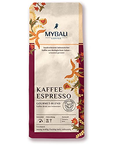 MYBALI COFFEE® Espresso Kaffeebohnen (1kg) - Arabica Bohnen Für Vollautomat Und Siebträger - Perfektes Kaffee Geschenk - Intensiv Mit Balancierter Note Und Nussigem Körper von myBali Coffee