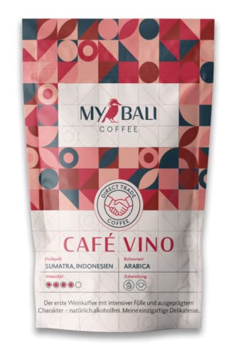 MYBALI COFFEE® Vino Kaffeebohnen (250g) - der erste Weinkaffee - Perfektes Kaffeegeschenk von myBali Coffee