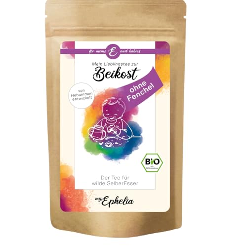 myEphelia® Bio Beikosttee OHNE FENCHEL (50g) - von unserer Hebamme entwickelt - Tee für Kinder zum Beikoststart - Baby Led Weaning (vegan & ohne Zusätze) von myEphelia