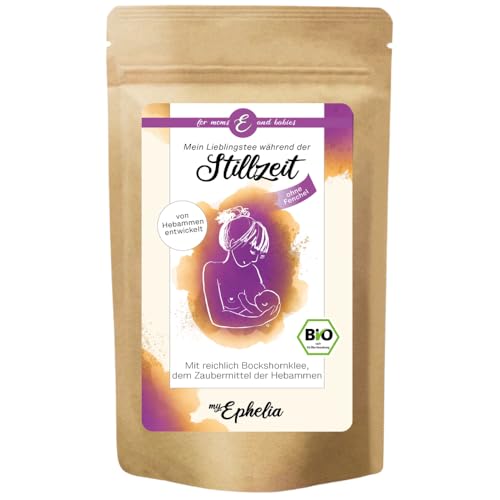 myEphelia® Bio Stilltee ohne Fenchel (70g) - von unserer Hebamme entwickelt - Still-Tee für Mütter nach der Geburt mit reichlich Bockshornklee zur Anregung der Milchbildung (vegan & ohne Zusätze) von myEphelia