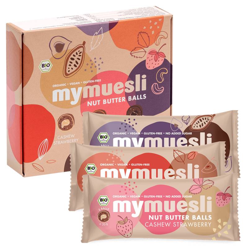 3x3 Mix-Box Nut Butter Balls Fruit and Choc von mymuesli