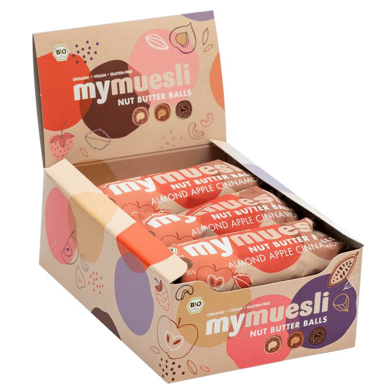 7x3 Nut Butter Balls Almond Apple Cinnamon von mymuesli