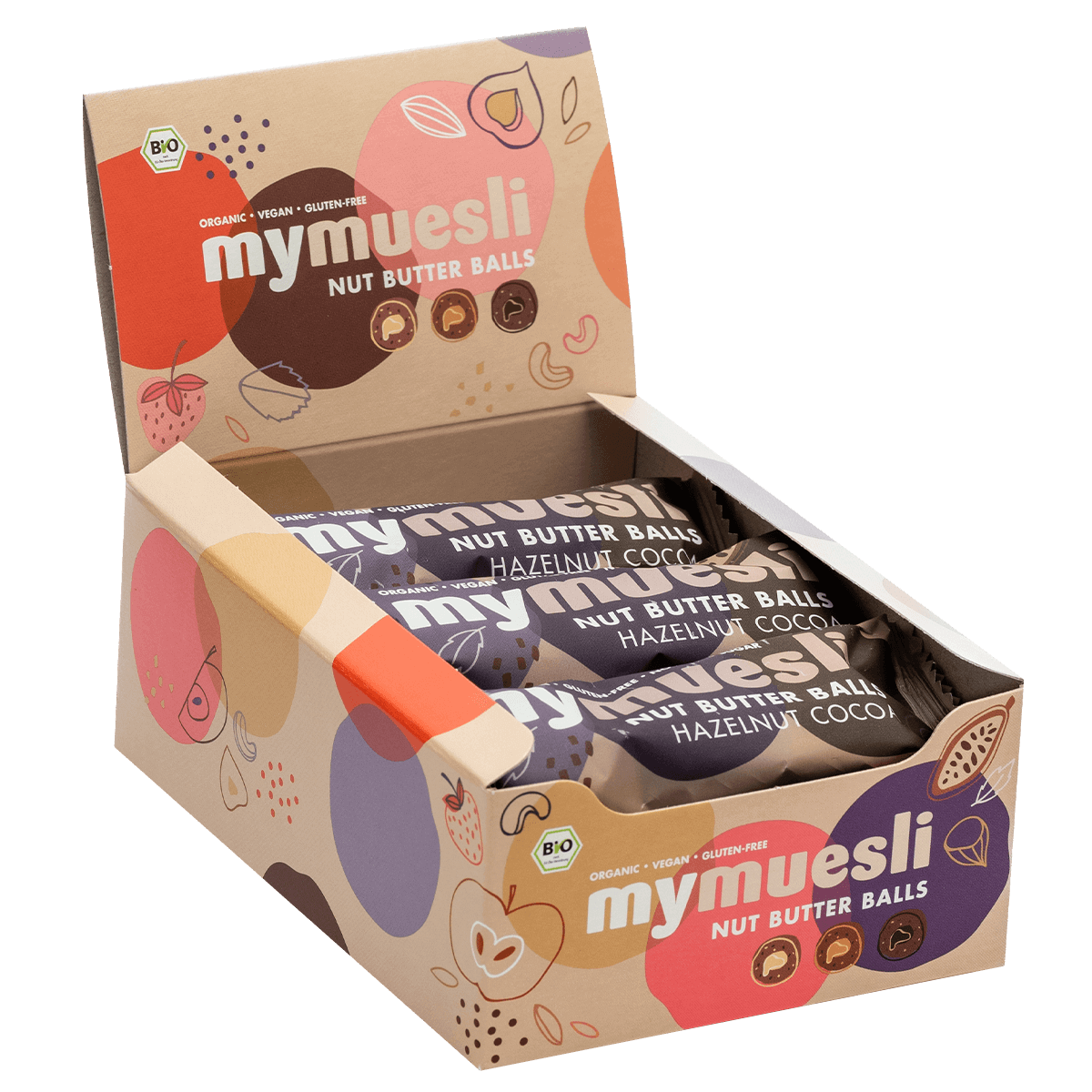 7x3 Nut Butter Balls Hazelnut Cocoa von mymuesli