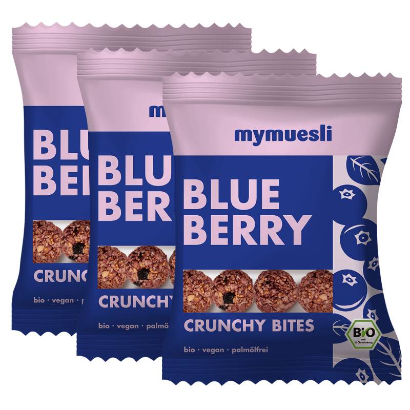 Blueberry Crunchy Bites 3er Paket von mymuesli