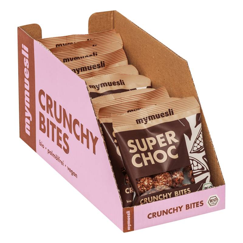 Super Choc Crunchy Bites 10er Tray von mymuesli