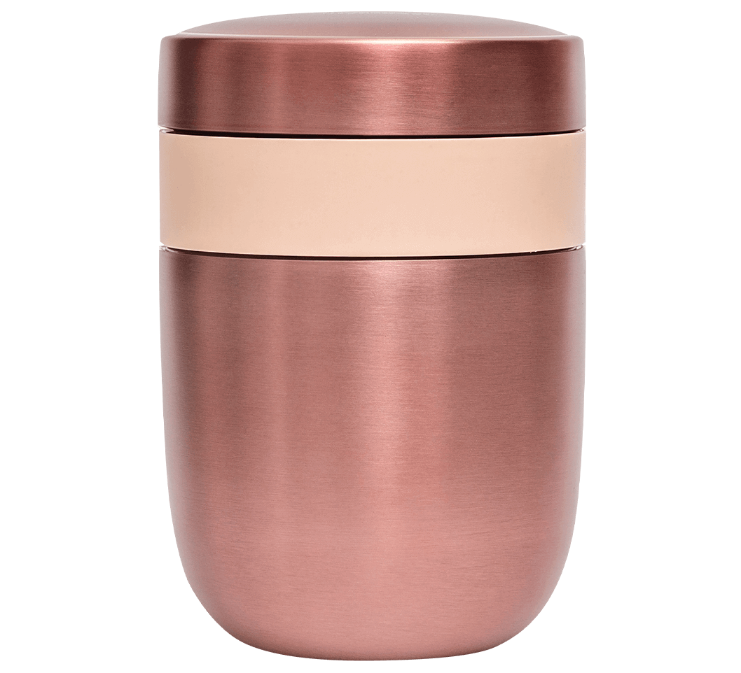 Thermo 2Go Becher rosegold-metallic von mymuesli