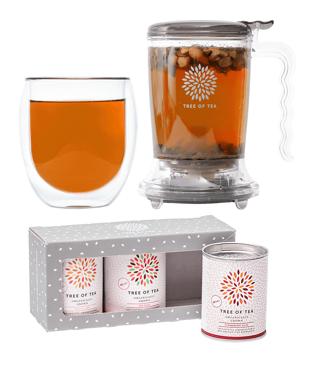 Tree of Tea Tea Maker Set mit Tee von mymuesli