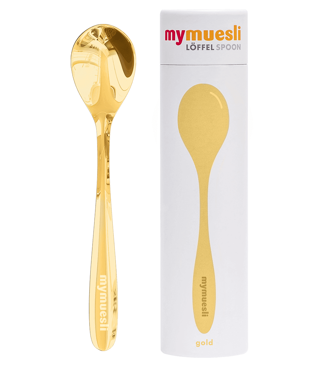 mymuesli Bio mymuesli-Löffel gold | Der perfekte Müsli-Löffel von mymuesli