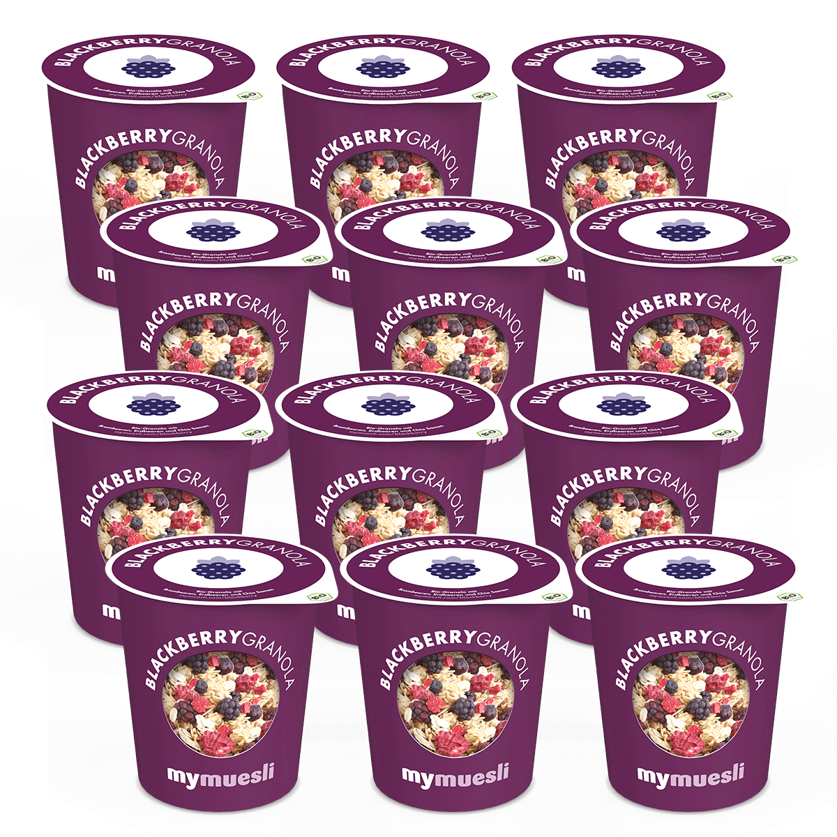 mymuesli2go Blackberry Granola 12er Pack von mymuesli