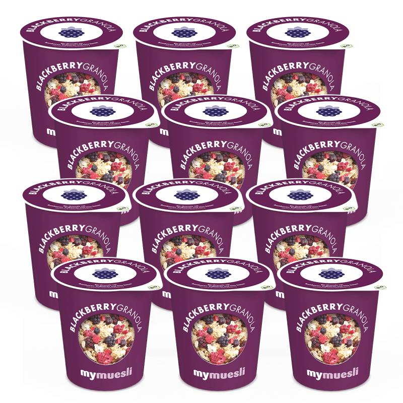 mymuesli2go Blackberry Granola 12er Pack von mymuesli