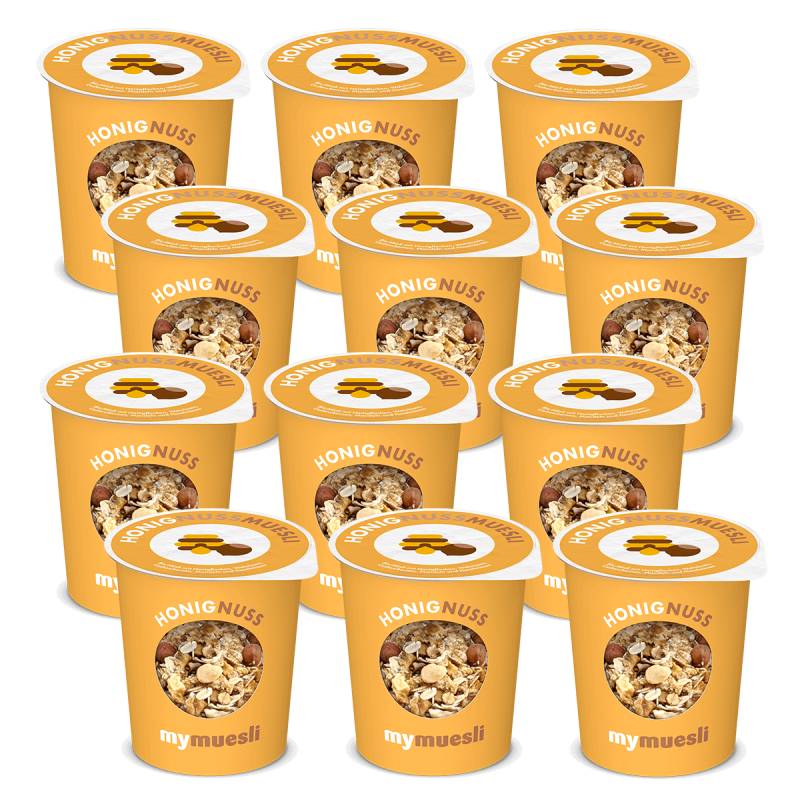 mymuesli2go Honig-Nuss 12er Pack von mymuesli