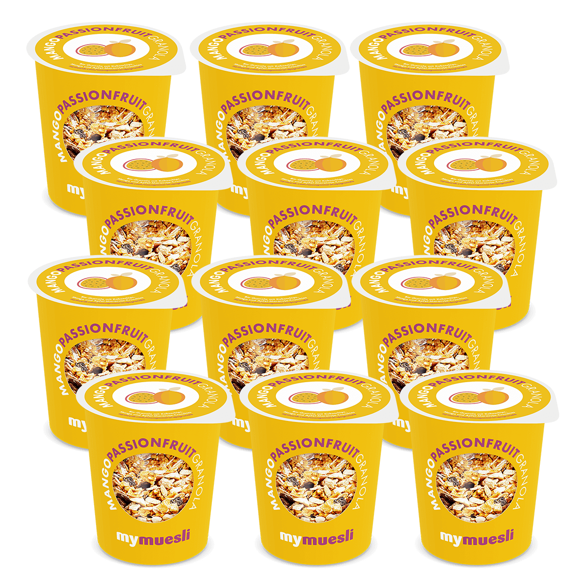 mymuesli2go Mango Passionfruit Granola 12er Pack von mymuesli