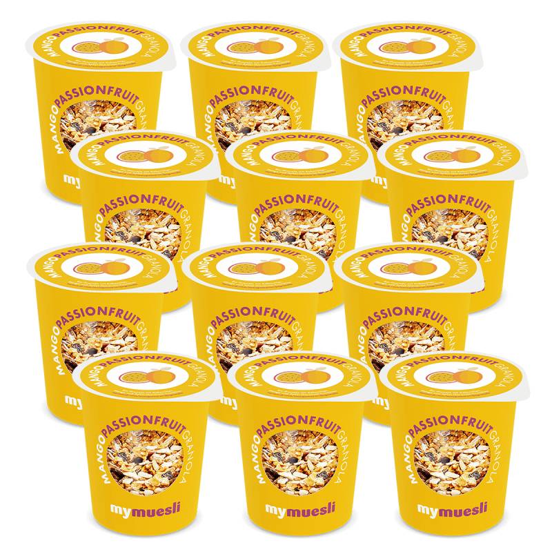 mymuesli2go Mango Passionfruit Granola 12er Pack von mymuesli