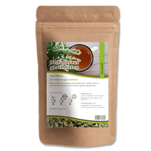 Mynatura Beifußkraut getrocknet und geschnitten | Für Kräutertee | Veganes Produkt | Beifuß getrocknet | Kraut | Im Beutel 250g von mynatura