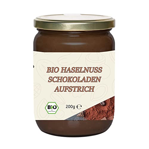 Mynatura Bio Haselnusscreme mit Schokolade I Nusscreme Kakao I Cremig I Brotaufstrich I Frühstück I Snack I Im Glas (2x 200g) von mynatura