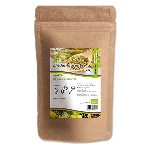 Mynatura Lindenblütentee Bio | Lindenblüten | Kräutertee | Blumen | Kräuter | Naturprodukt | vegan und vegetarisch | Bioprodukt (1x200g) von mynatura