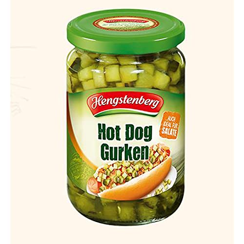 Hengstenberg Hot Dog Gurken feine würzige Würfel im Glas 370ml von n.v.