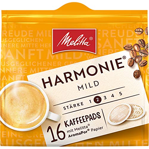 Melitta Kaffeepads Marmonie Mild Röstung 16 Pads 112g 5er Pack von n.v.