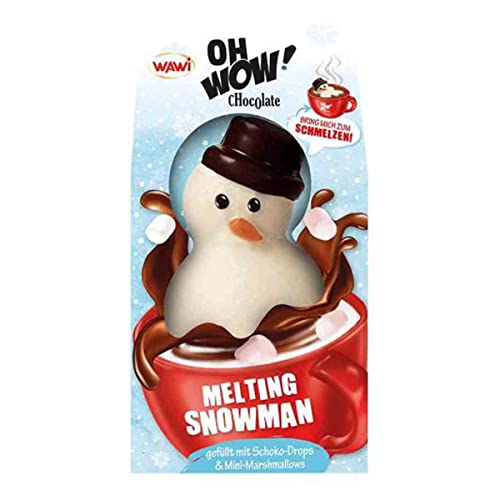 OH WOW Chocolate Melting Snowman weißer Schokolade Drops 75g 12er Pack von n.v.