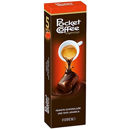 Pocket Coffee aus Vollmilch Halbbitterschokolade 62g 5er Pack von n.v.