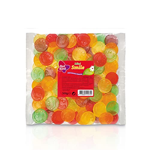 Red Band Mini Smile fruchtiges Fruchtgummi 5fach sortiert 500g von n.v.