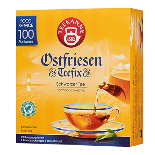 Teekanne Ostfriesen Teefix kräftig schwarz Glasportionen 150g von n.v.