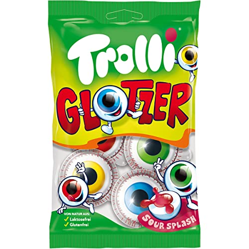 Trolli Glotzer 4 Schaumzucker und Fruchtgummi Bonbons mit Füllung 75g von n.v.