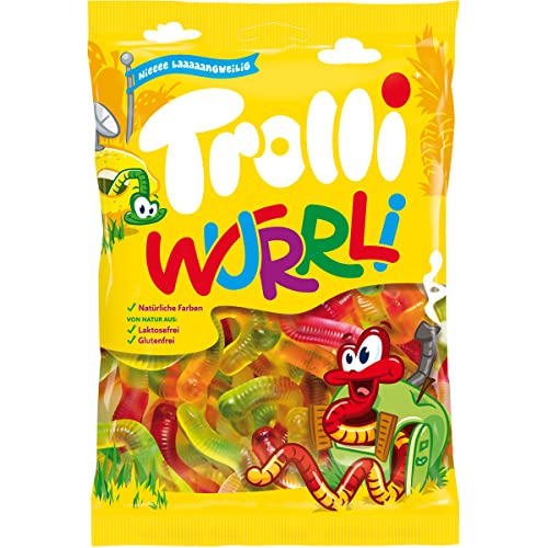 Trolli Wurrli fruchtig süße Fruchtgummi Würmer aus Fruchtsaft 200g von n.v.