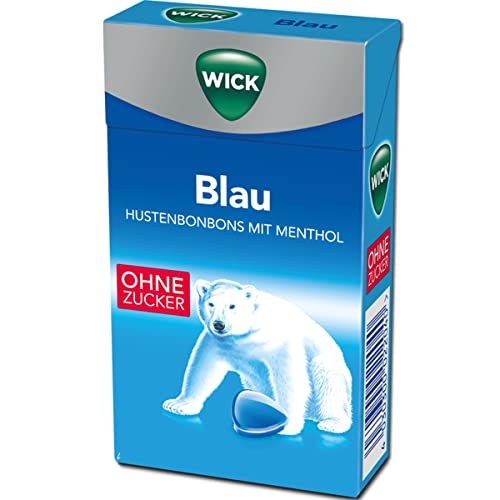 WICK Blau Menthol Zuckerfreie Halsbonbons mit reinem Menthol 46g von n.v.