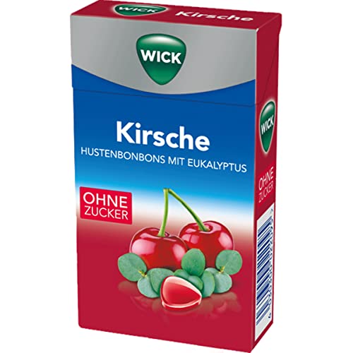 WICK Kirsche mit Eukalyptus fruchtige zuckerfreie Halsbonbons 46g von n.v.