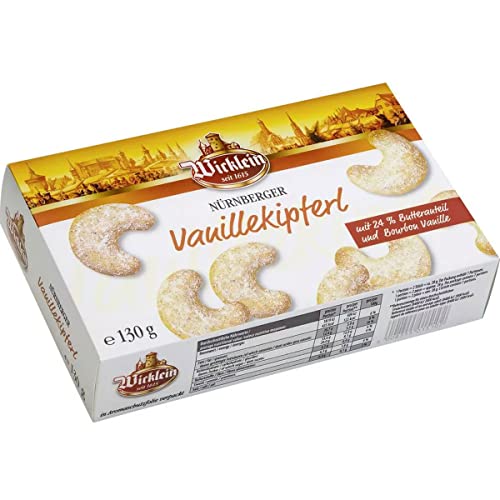 Wicklein Nürnberger Vanillekipferl mit Puderzucker 130g 12er Pack von n.v.