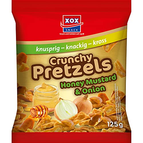 XOX Crunchy Pretzels Honey Mustard und Onion Brezelstückchen 125g von n.v.