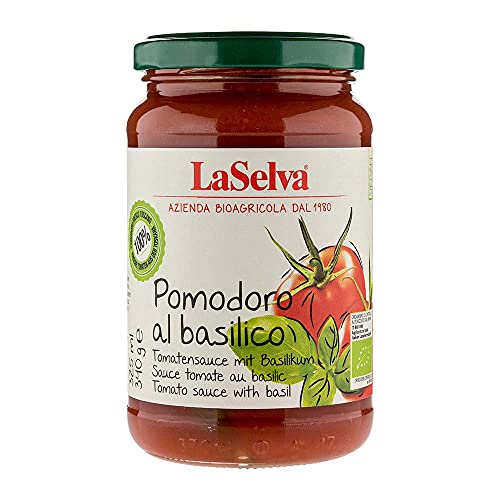 La Selva Bio Tomatensauce mit Basilikum - Pomodoro al basilico (1 x 340 gr) von nakato