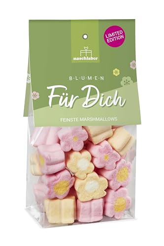 Blumen für Dich Marshmallows | Flower Power Marshmallow Mix von Naschlabor - Die bunte Mischung für deine Liebsten | Geschenk für Partner von naschlabor