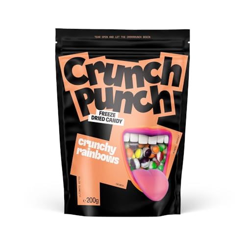 Crunch Punch 100g | Gefriergetrocknete Süßigkeiten | Kaubonbon | Knusprige Süßigkeiten | Freeze Dried Candies | Fruchtige Kaubonbons | American Candy | Bekannt von TikTok von naschlabor