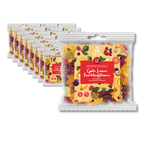 Großverpackung Kleine Gute Laune Fruchtsaftbär | 23 x 150g Tüten | naschlabor | 20% sortenreine Fruchtsäfte | Ohne künstliche Farbstoffe und Geschmacksverstärker| Gluten- und Laktosefrei von naschlabor