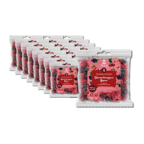 Großverpackung Rote Sternschnuppen |23 x 150g Tüten | naschlabor x Gute Laune Fruchtsaftbär | 20% sortenreine Fruchtsäfte | Ohne künstliche Farbstoffe und Geschmacksverstärker| Gluten- und Laktosefrei von naschlabor