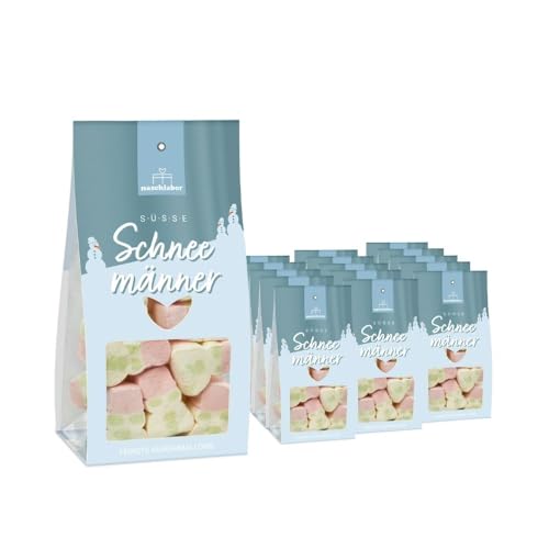 Schneemann Marshmallows Süße Schneemänner 85g | Süße Schneemänner | Süße Geschenke | Geschenke im Winter | Geschenke für Weihnachten | Marshmallow als Geschenk für Freunde, Kinder von naschlabor