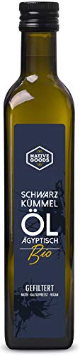 Schwarzkümmelöl ägyptisch BIO 500ml | kaltgepresst und nativ | gefiltert - 100% naturrein | native goods von native goods