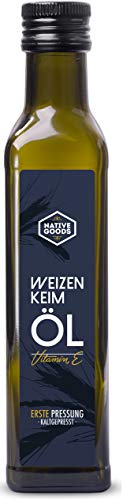 Weizenkeimöl 250 ml | 100% naturrein | 1. Kaltpressung | enthält Vitamin E | native goods von native goods