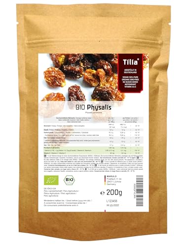 Tilia BIO Physalis - Kapstachelbeere - Andenbeere - Andenkirsche 200 g von naturi.me