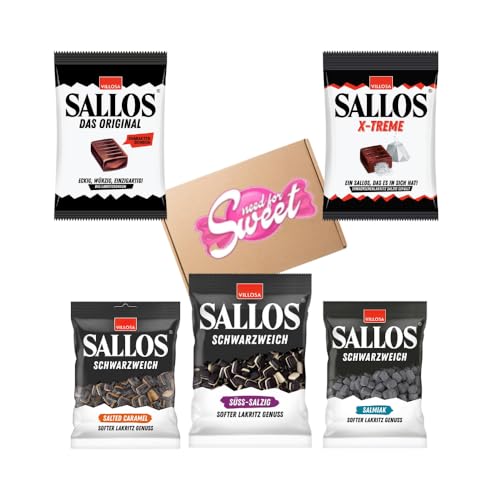 Sallos Abenteuerpaket - Von Xtreme bis Salted Karamel - needforsweet - insgesamt 900g von Needforsweet