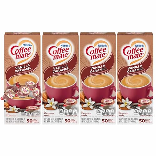 Vanilla Caramel Creamer, .375 oz., 50 Creamers/Box, Sold as 1 Box von Coffee Mate