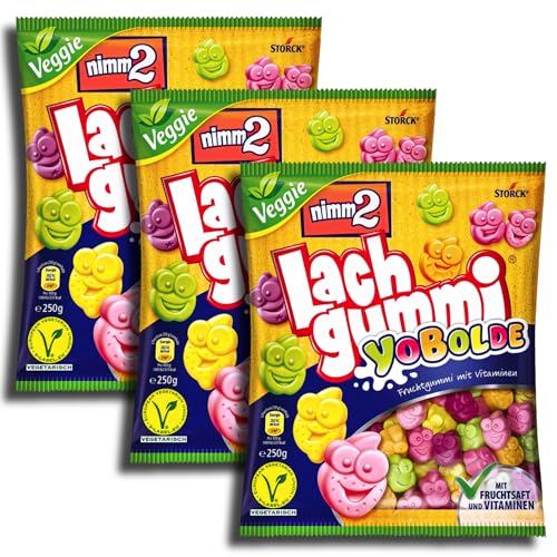 3 er Pack nimm2 Lachgummi YoBolde 3 x 250g von nimm2 Lachgummi