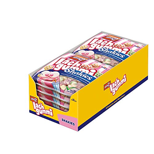 nimm2 Lachgummi Shakies (12 x 225g) / Fruchtgummi mit Fruchtsaft und Vitaminen von nimm2 Lachgummi