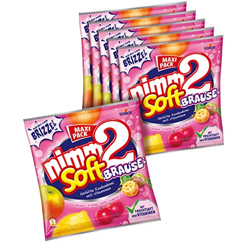 nimm2 soft Brause (6 x 345g) / Kaubonbons mit Fruchtsaft & Vitaminen von nimm2 soft